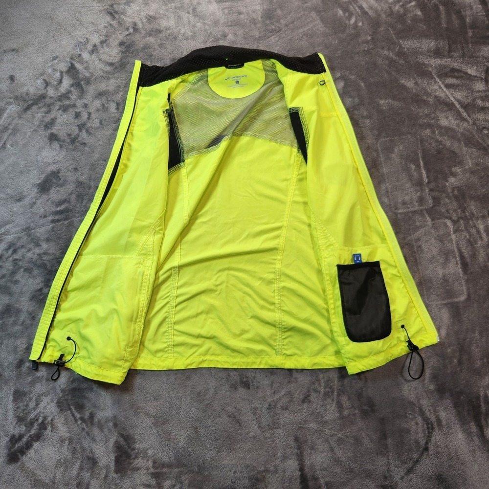 Brooks Vest Womens L Yellow Running Safety Essential Nightlife High Visibility - Picture 3 of 9